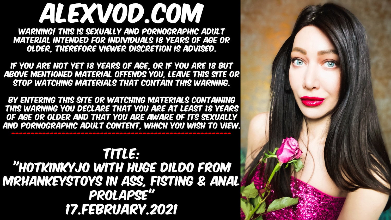 Hotkinkyjo belly bulge with massive toy!