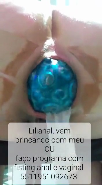 Lilianal destroying her brazilian asshole